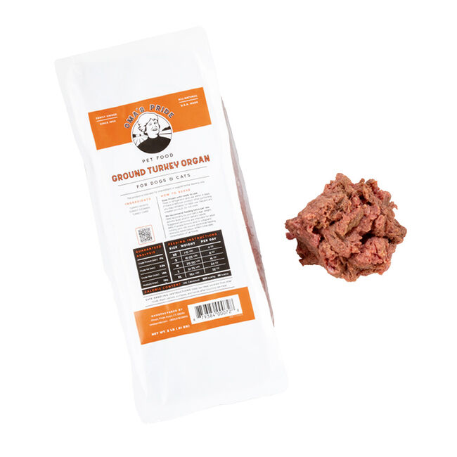 Oma's Pride Ground Turkey Organ Meat for Dogs & Cats image number null