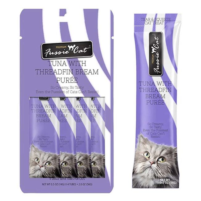 Fussie Cat Puree Tuna with Threadfin Bream - 4 Count image number null