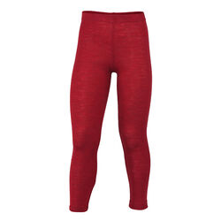 Engel Kids' 100% Wool Leggings - Red Melange
