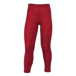 Engel Kids' 110% Wool Leggings - Red Melange