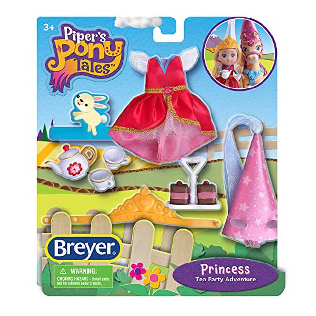 Breyer Horses Piper's Pony Tales Princess Tea Party Adventure Pack - 11 Piece Accessory Set image number null