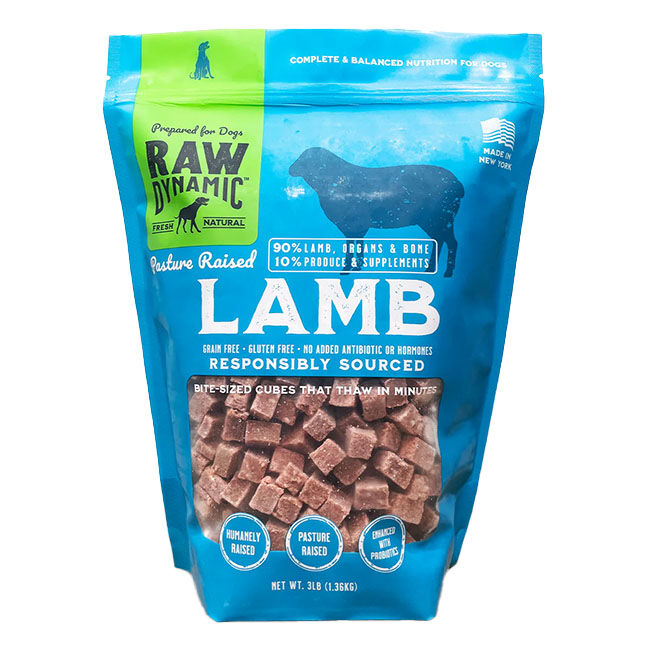Raw Dynamic Frozen Raw Dog Food - Lamb Formula image number null