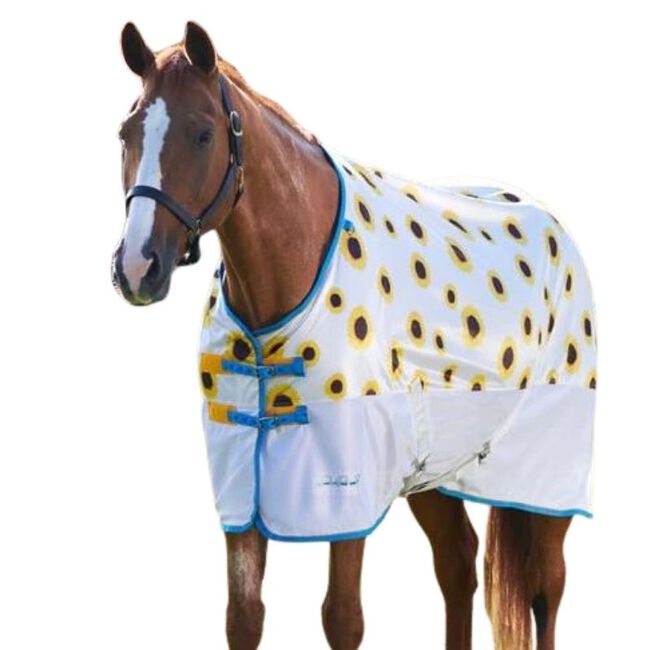 Shires Tempest Sunflower Patterned Fly Sheet The Cheshire Horse