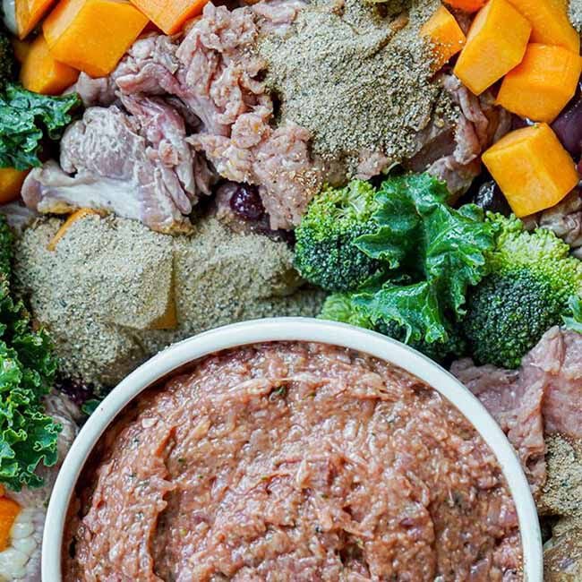 Oma's Pride Woof Complete Frozen Raw Ground Dog Food - Chicken Recipe image number null