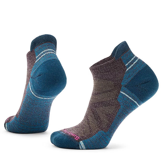 Smartwool Women's Hike Low Ankle Socks - Light Cushion - Bordeaux/Taupe Marl image number null