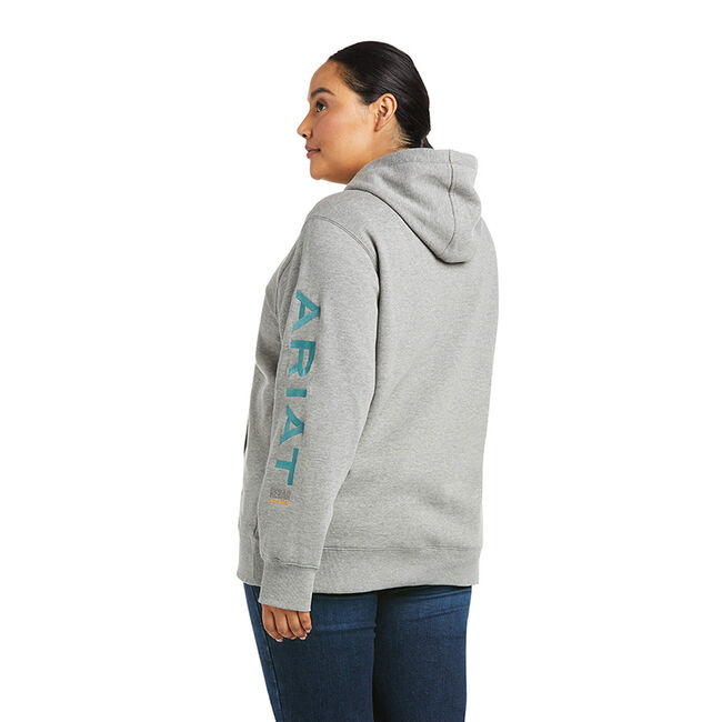 Ariat Women's Rebar Graphic Hoodie - Heather Grey image number null