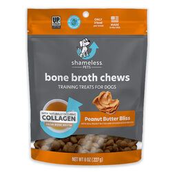 Shameless Pets Bone Both Training Chews for Dogs - Peanut Butter Bliss - 8 oz