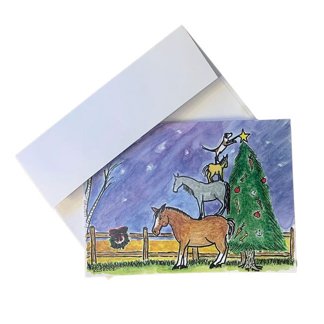 Monthly Missives Blank Notecards - 10-Count - Animal Pile image number null