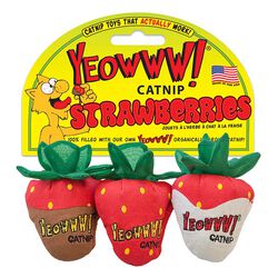 Yeowww! Catnip Strawberries - 3-Pack