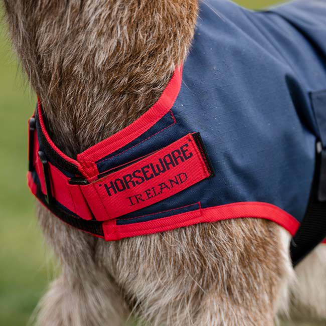 Horseware Goat Coat (200g Medium) - Navy/Red image number null