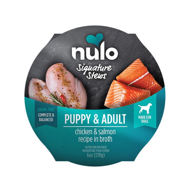 Nulo Signature Stews for Dogs - Chicken & Salmon Recipe in Broth - 6 oz image number null