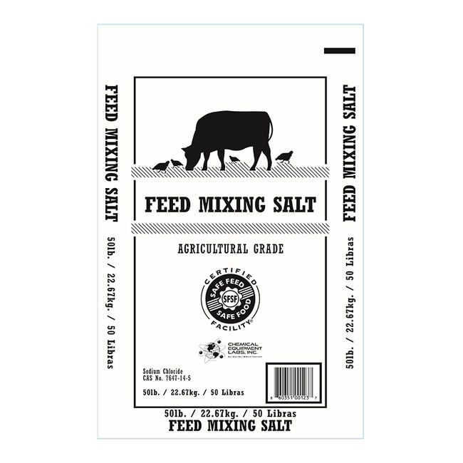 Chemical Equipment Labs Agricultural Grade Feed Mixing Salt - 50 lb image number null