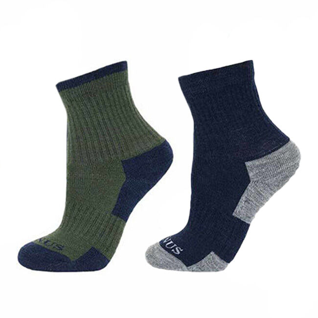 Janus Kids' Terry Wool Socks - 2 Pair - Navy image number null