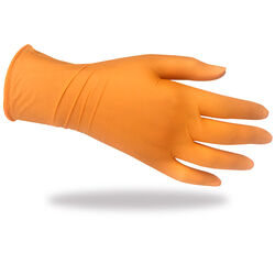 AdvanceFit Orange Rubber Gloves