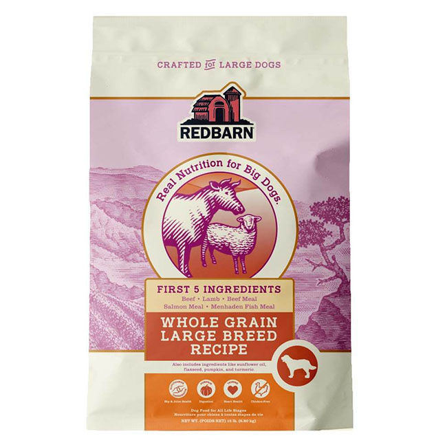 RedBarn Whole Grain Dog Food - Large Breed Recipe with Beef, Lamb & Salmon image number null