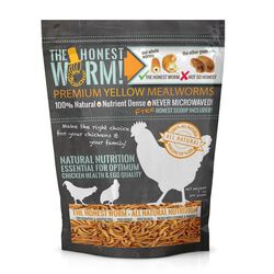 The Honest Worm Premium Freeze-Dried Yellow Mealworm Poultry Treat