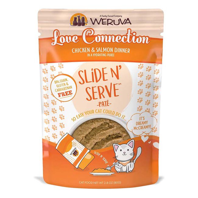 Weruva Cat Slide N' Serve Pat&eacute; - Love Connection - Chicken & Salmon Dinner - 2.8 oz image number null