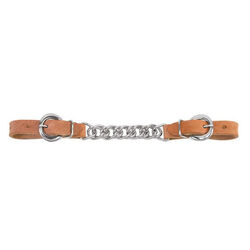 Weaver Harness Leather Single Flat Link Chain Curb Strap