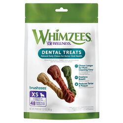 Whimzees Brushzees Dental Dog Treats
