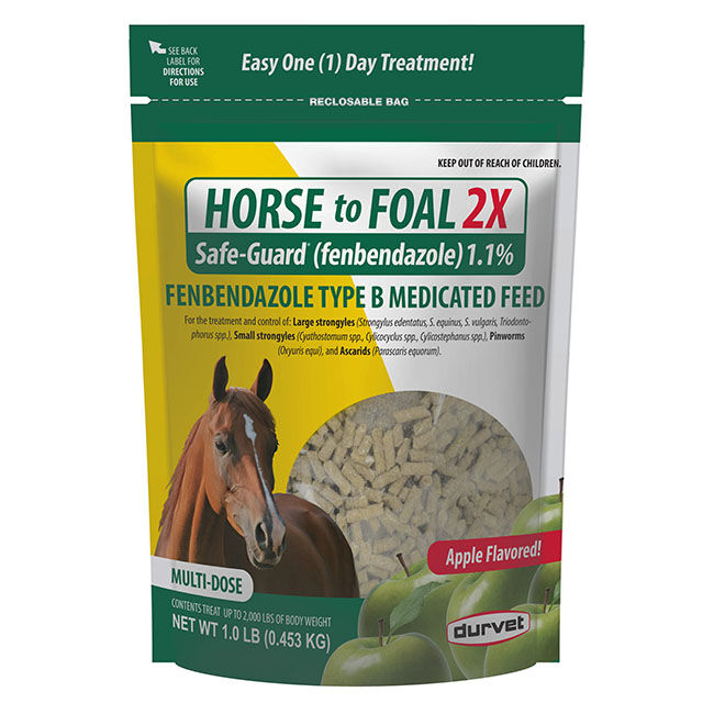 Durvet Horse to Foal 2X Pellet Dewormer - 1 lb image number null