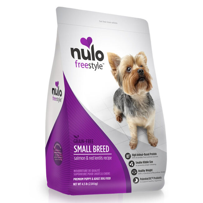 Nulo FreeStyle High-Meat Small Dog Breeds Kibble, Salmon & Red Lentils Recipe image number null