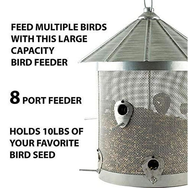 Woodlink Rustic Farmhouse Silo Combo Feeder - 10 lb Capacity image number null