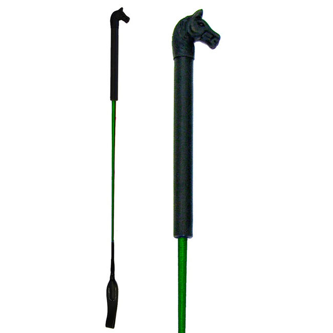 Intrepid International Horse Head Handle Riding Crop image number null