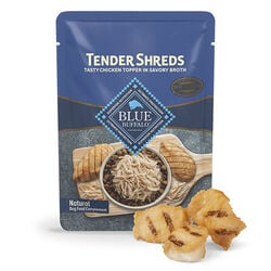 Blue Buffalo Tender Shreds Dog Food Topper - Tasty Chicken in Savory Broth - 2.5 oz