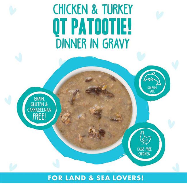 Weruva BFF OMG Cat Food - QT Patootie! Chicken & Turkey Dinner in Gravy - 5.5 oz image number null
