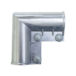 YardGard 1.63 in Galvanized Aluminum Gate Ell
