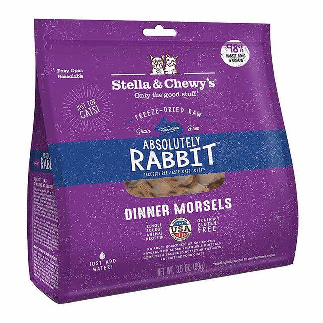 Stella & Chewy's Absolutely Rabbit Freeze Dried Cat Food image number null