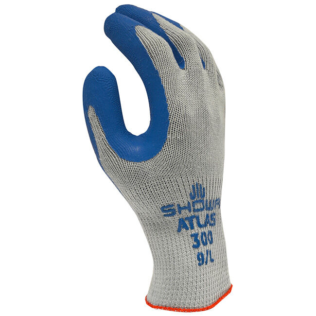 Atlas Fit 300 Unisex Indoor/Outdoor Rubber Latex Coated Work Gloves image number null