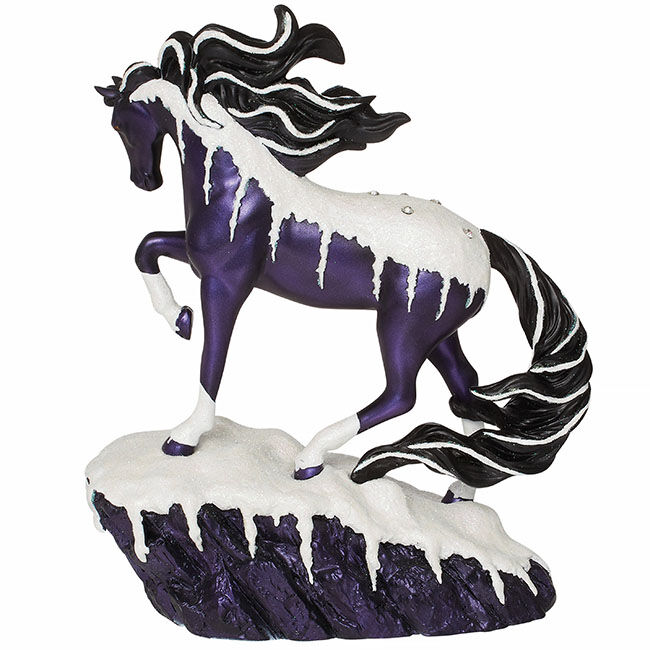 Trail of Painted Ponies Figurine - Winter 2023 - Frosted Black Magic - Closeout image number null