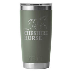 The Cheshire Horse YETI Rambler 20 oz Tumbler - Camp Green
