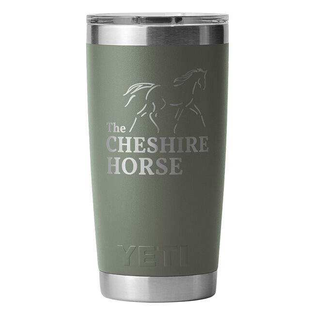 The Cheshire Horse YETI Rambler 20 oz Tumbler - Camp Green image number null