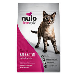 Nulo FreeStyle High-Protein Kibble for Cats & Kittens - Chicken & Cod Recipe - 5 lb