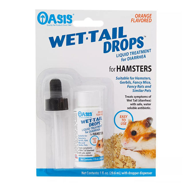 Oasis Wet Tail Drops for Hamsters - 1 oz image number null