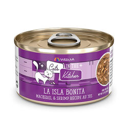 Weruva Cats in the Kitchen Cat Food - La Isla Bonita - Mackerel & Shrimp Recipe Au Jus - 6 oz