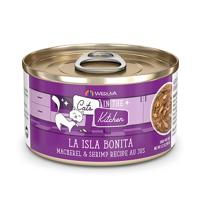 Weruva Cats in the Kitchen Cat Food - La Isla Bonita - Mackerel & Shrimp Recipe Au Jus - 6 oz image number null