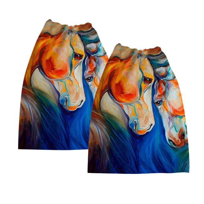 Art of Riding Stirrup Covers - Twin Horses image number null