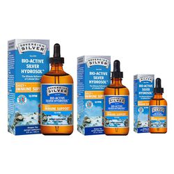Sovereign Silver Bio-Active Silver Hydrosol - Daily+ Immune Support - Dropper-Top Bottle
