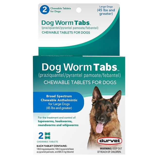 Durvet Dog Worm Tabs image number null