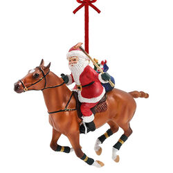 Breyer 2023 Santa Ornament - Polo Playing Santa