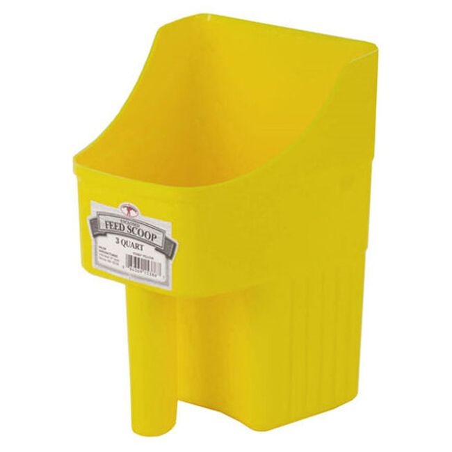 Miller 3 Quart Enclosed Feed Scoop Yellow image number null