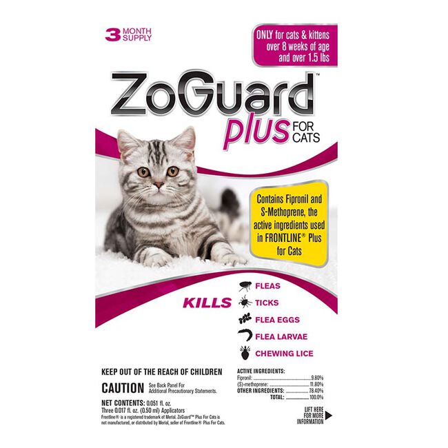 ZoGuard For Cats - Flea and Tick Preventative image number null
