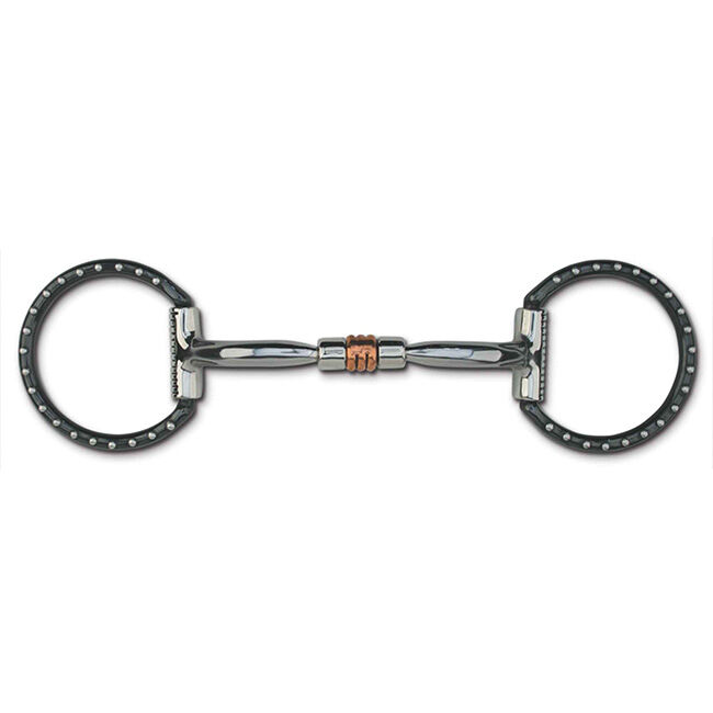 Myler Black Steel Western Dee with Comfort Snaffle with Copper Roller MB 03 image number null
