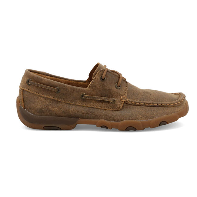 Twisted X Women's Boat Shoe Driving Moc - Bomber - Closeout image number null