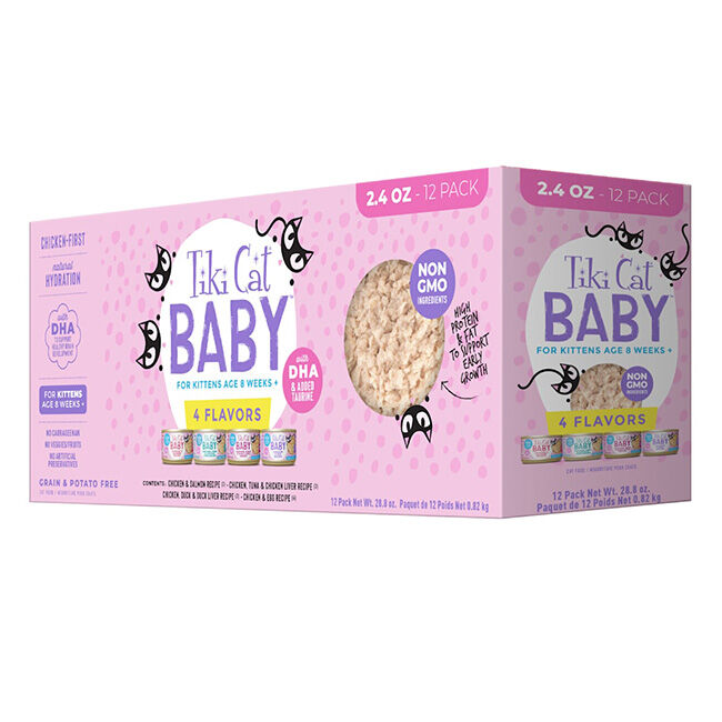 Tiki Cat Baby Whole Foods Variety Pack - 2.4 oz - 12-Count image number null