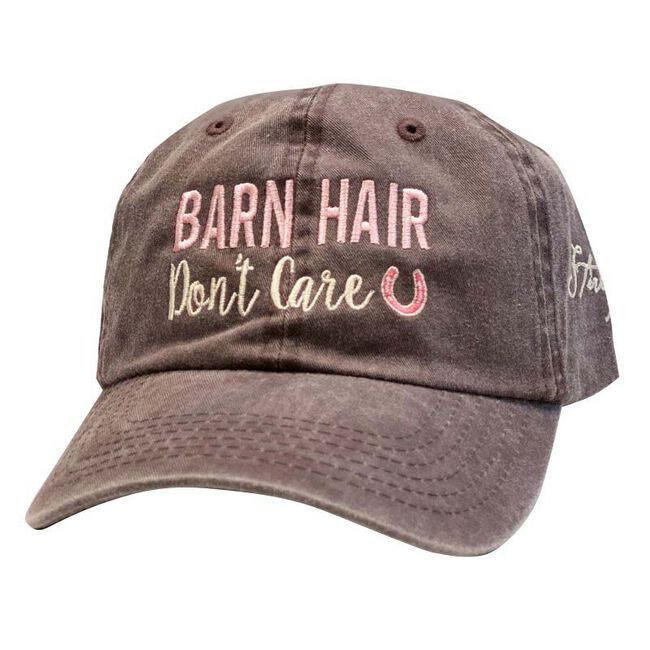 Stirrups Clothing Cap - Barn Hair Don't Care - Chocolate image number null