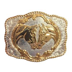 Crumrine Faithful Horses Buckle